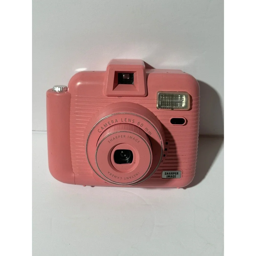 Sharper Image Instant Camera Pink 60mm Camera Untested for parts only